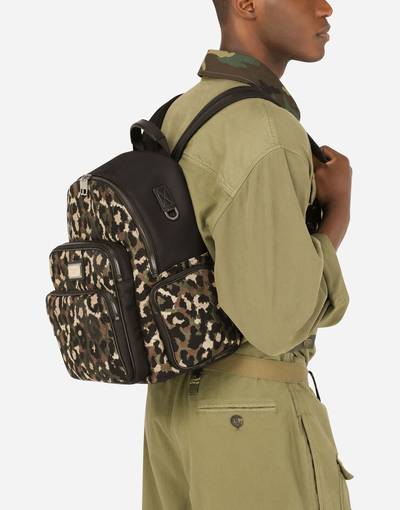 Dolce & Gabbana Camouflage jacquard backpack outlook