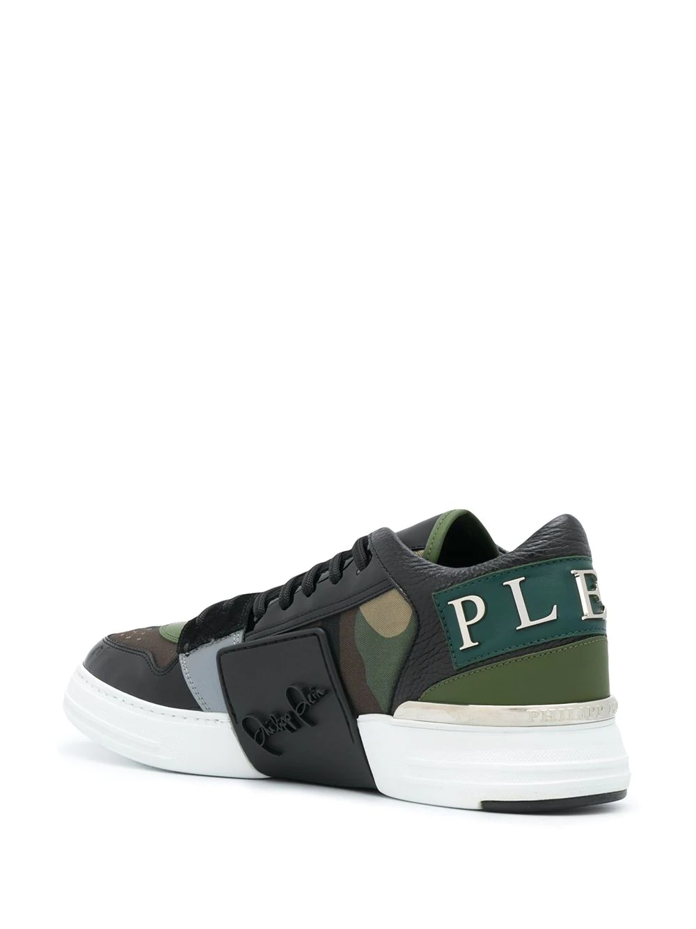 camouflage-print low-top sneakers  - 3