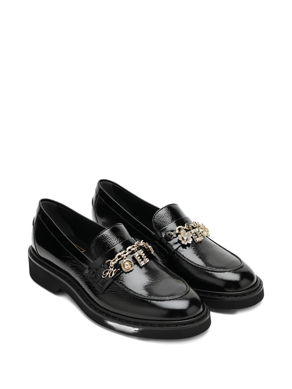 Viv' rangers chain-embellished loafers - 2