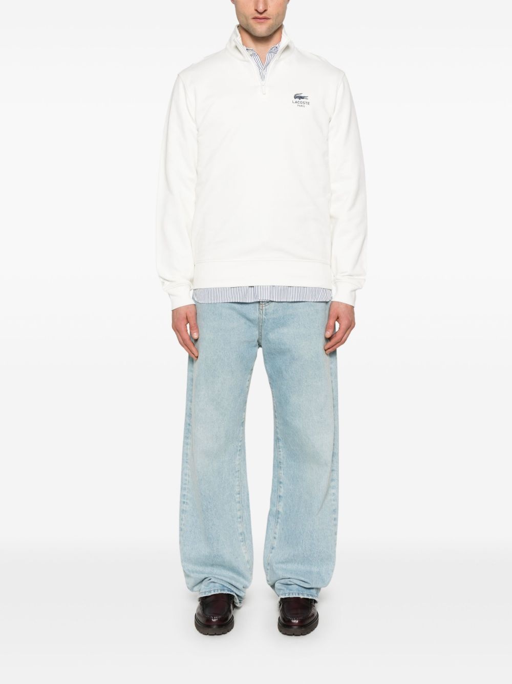 logo-print high-neck sweatshirt - 2