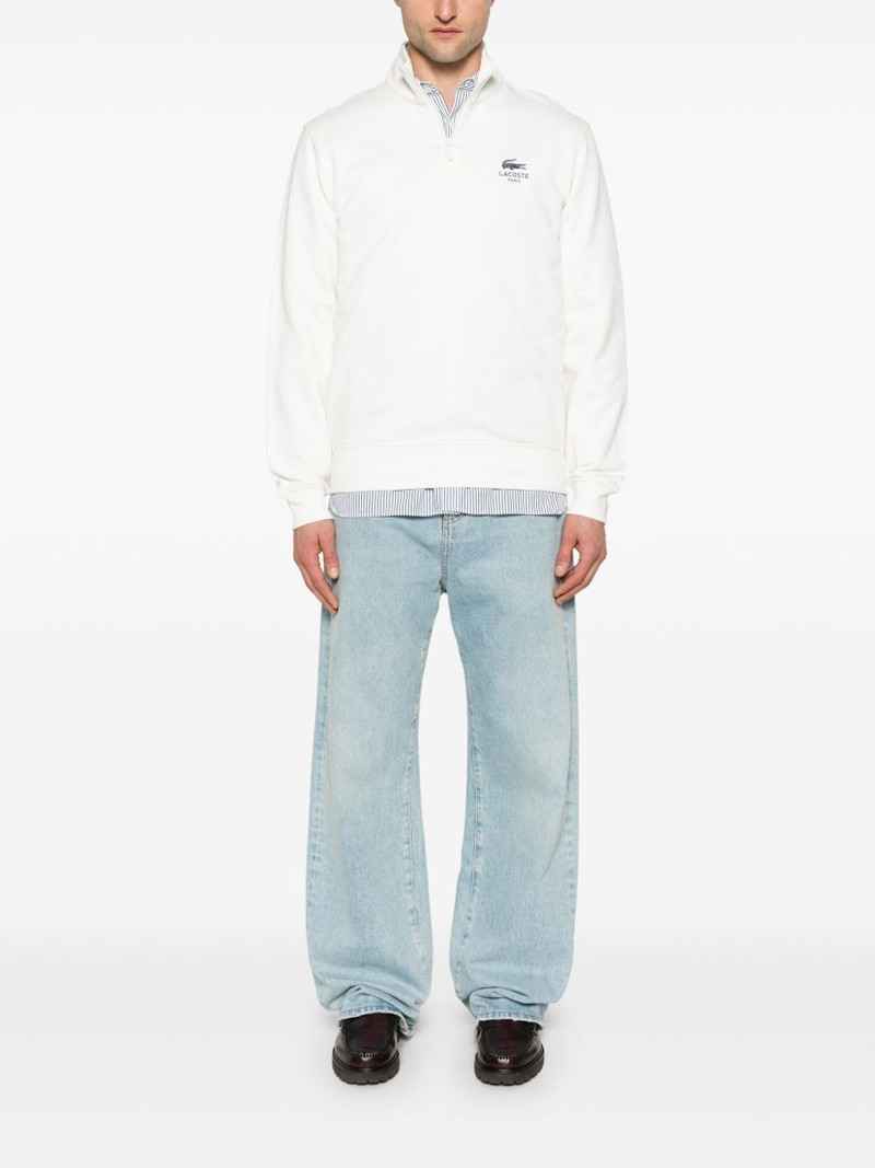 LACOSTE logo-print high-neck sweatshirt outlook