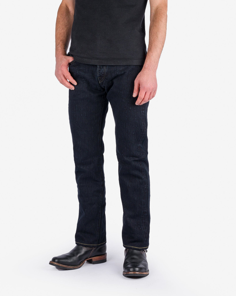 Iron Heart IH-634S-SLBOD 16OZ SLUBBY SELVEDGE DENIM STRAIGHT CUT JEANS - INDIGO OVERDYED BLACK outlook
