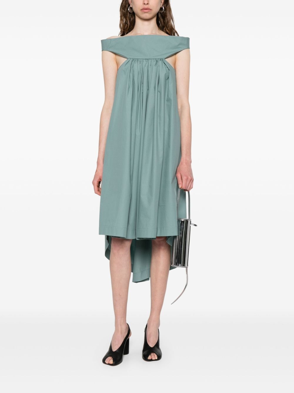asymmetric midi dress - 2