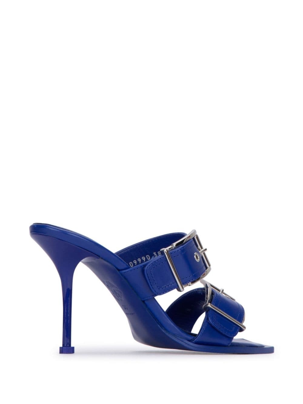 100mm buckle-strap mules - 3