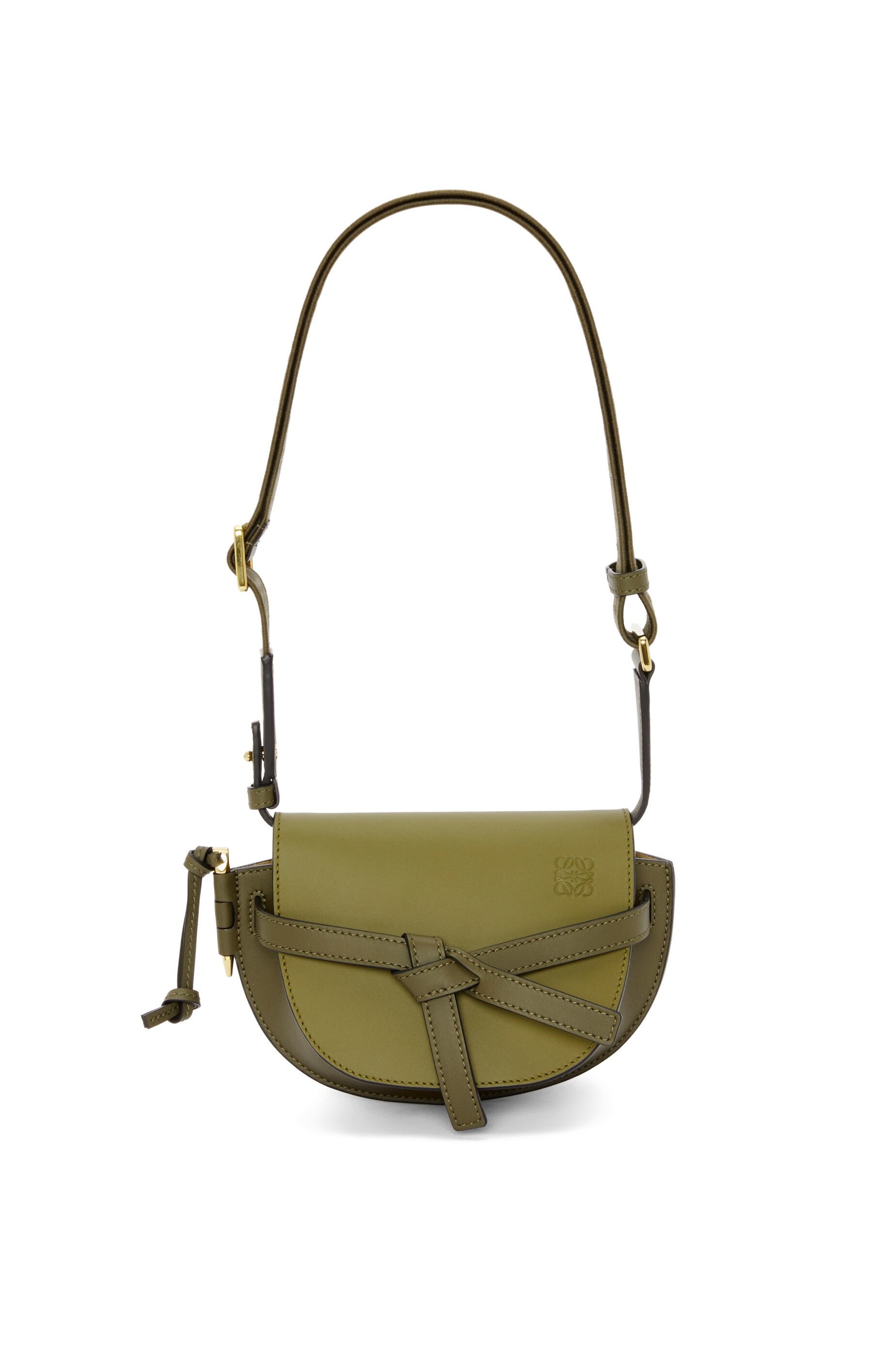 Mini Gate Dual bag in soft calfskin and jacquard 7