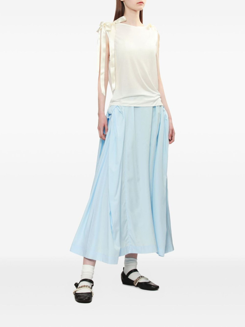 Simone Rocha ribbon-detail sleeveless top outlook