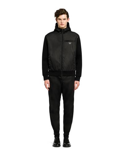 Prada Technical cotton fleece jacket outlook