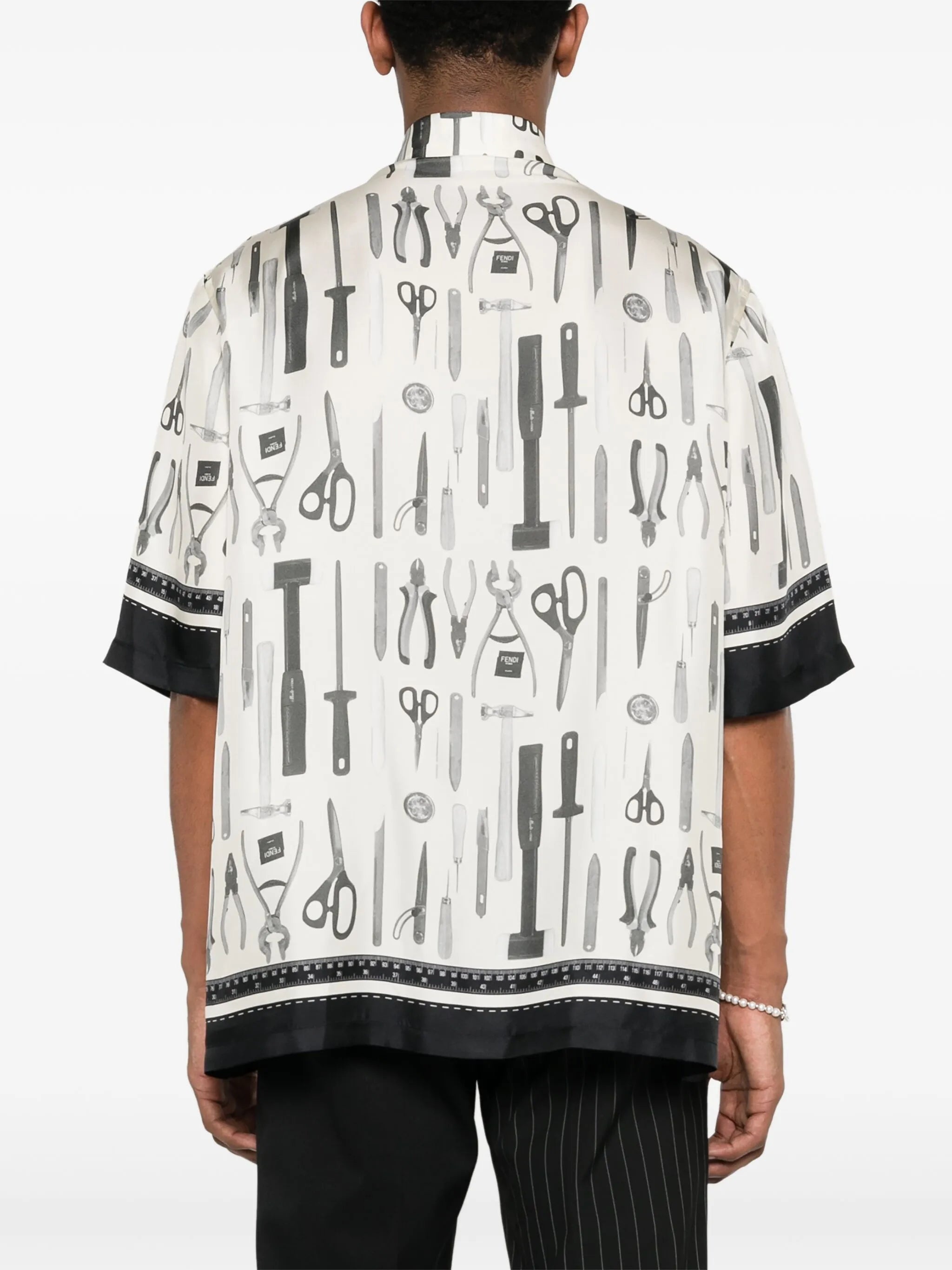 Graphic-print Silk Shirt - 3