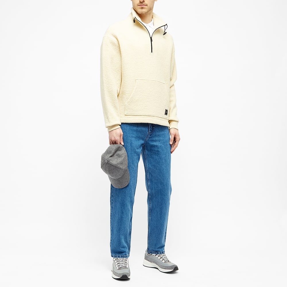 AMI Quarter Zip Patch Logo Wool Sweat - 6