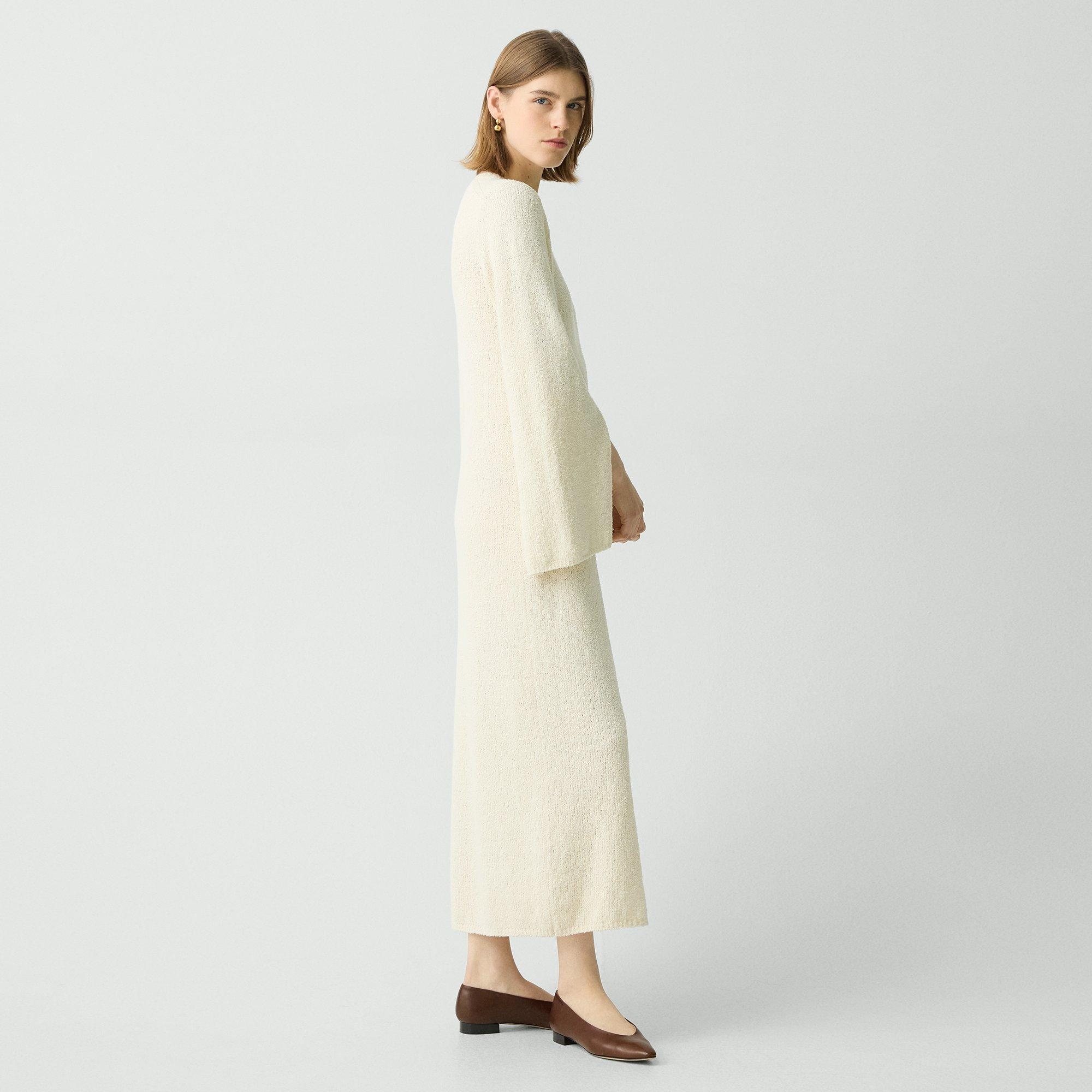Bouclé Midi Dress in Cotton-Blend - 3