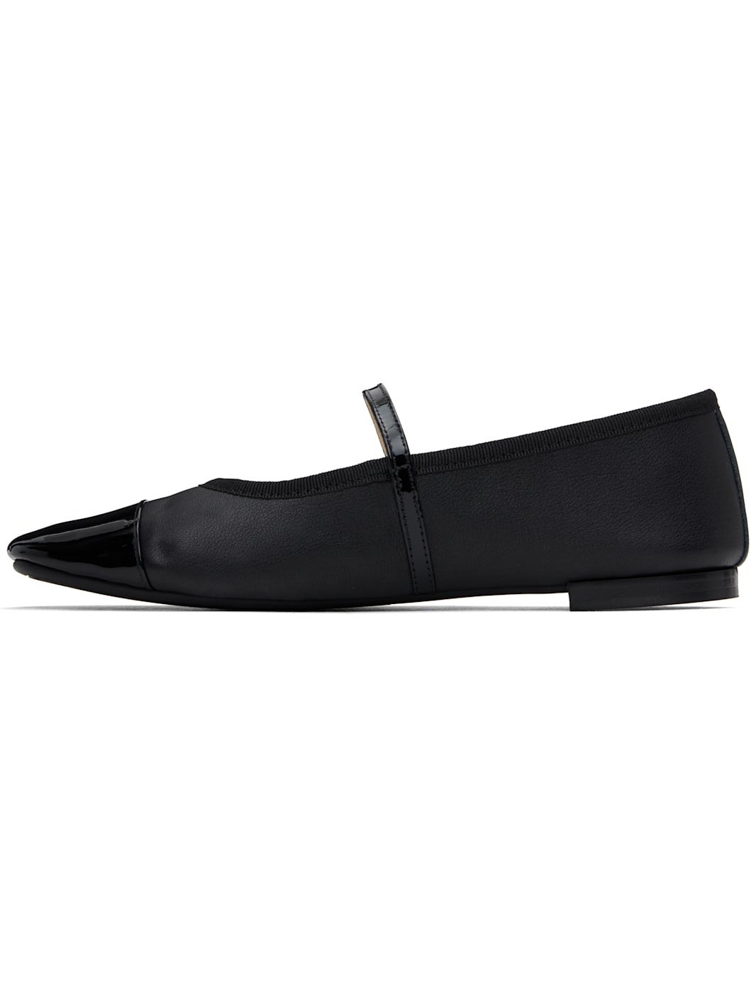 Black Georgiana Mary-Jane Ballerina Flats - 3