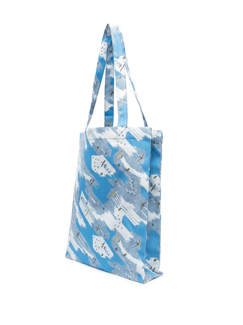 logo-print cotton tote bag - 3