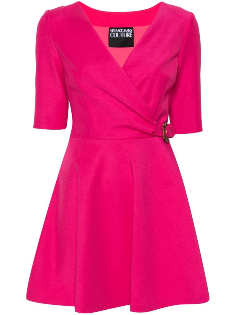 Baroque-buckle mini dress 1