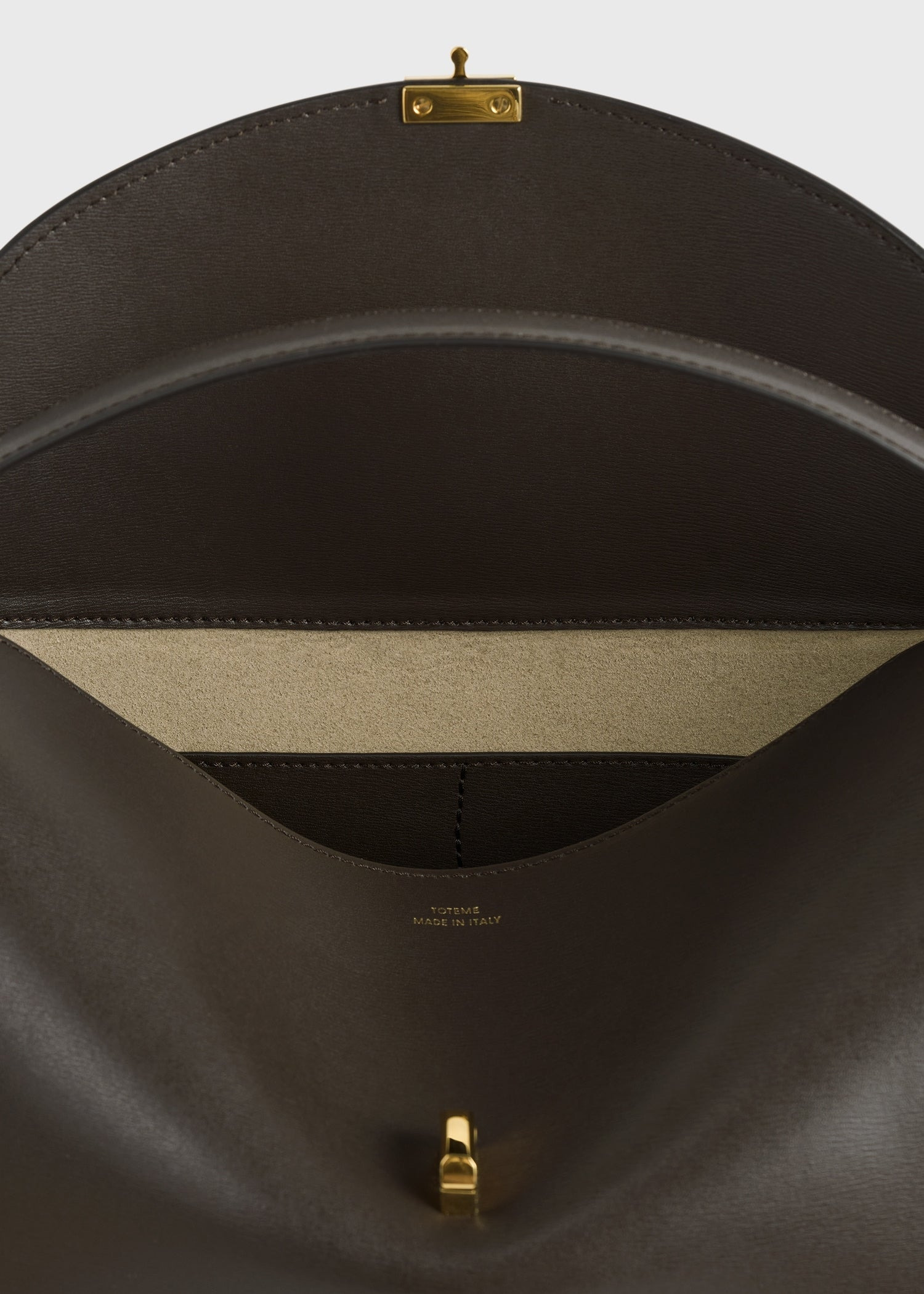 T-Lock leather top handle bark - 8