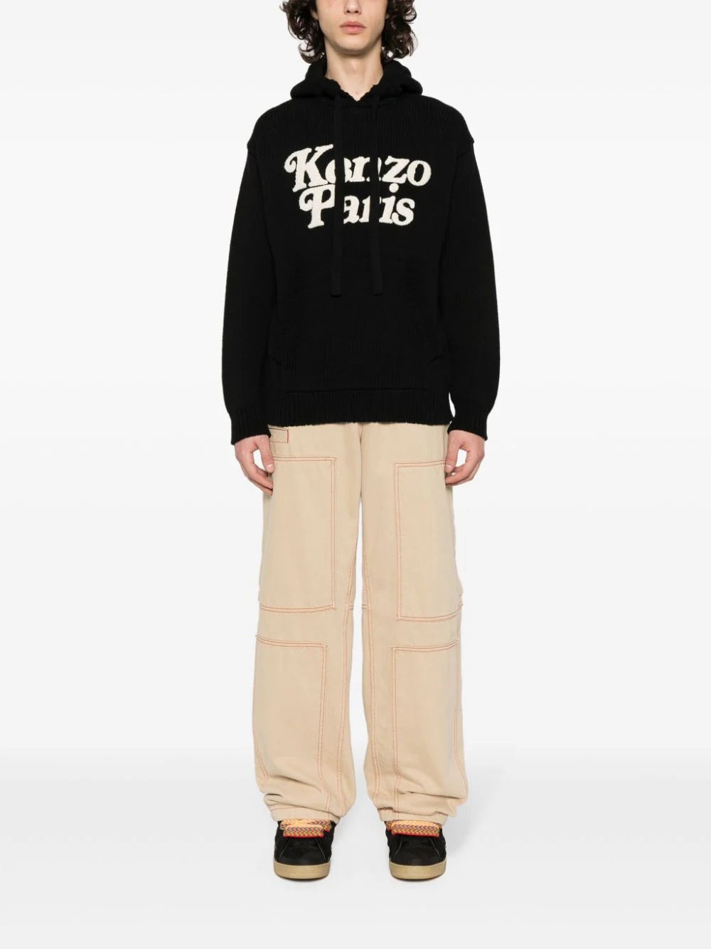 CHUNKY-KNIT COTTON HOODIE - 2
