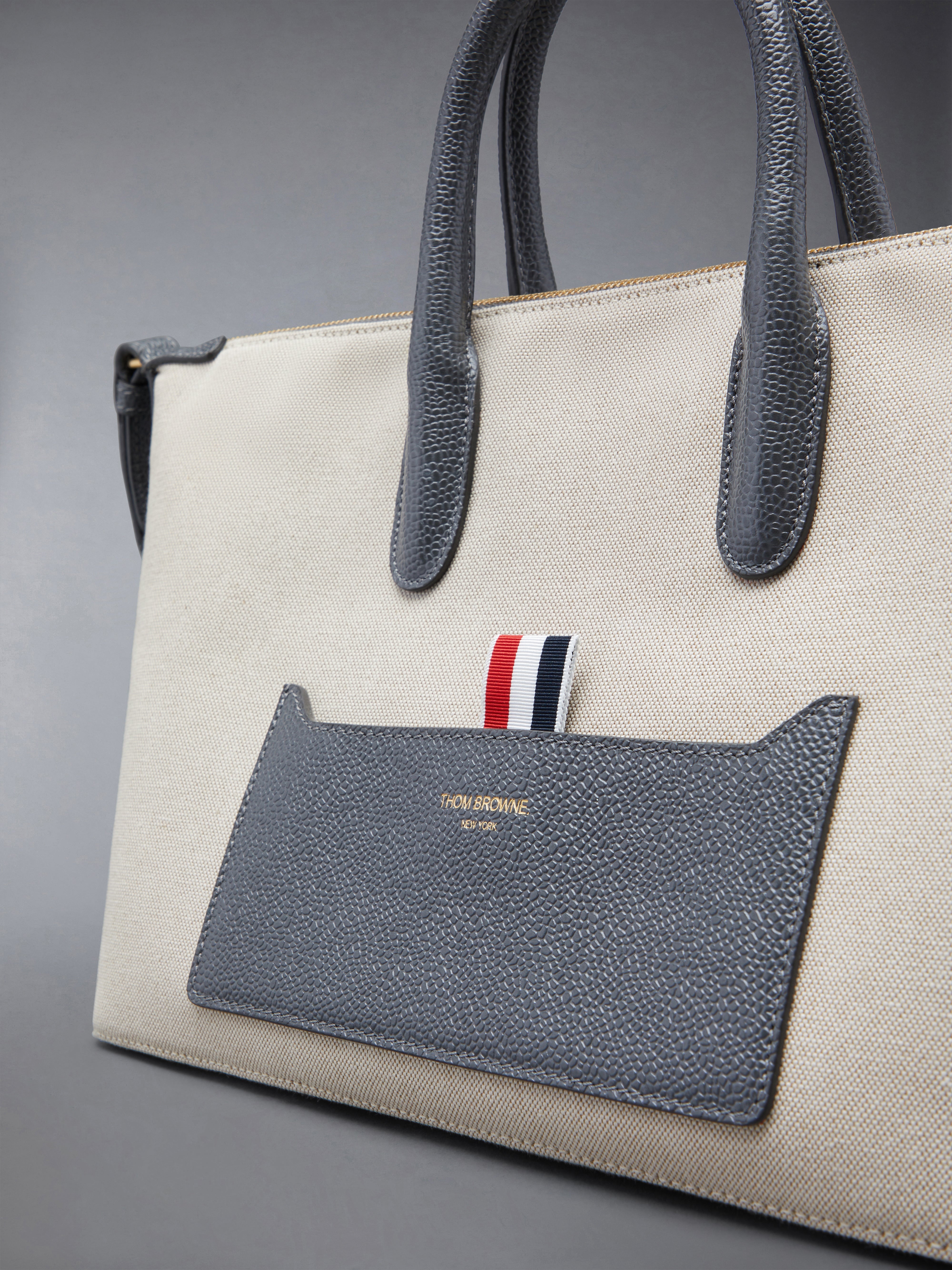 grosgrain-loop tote bag - 6
