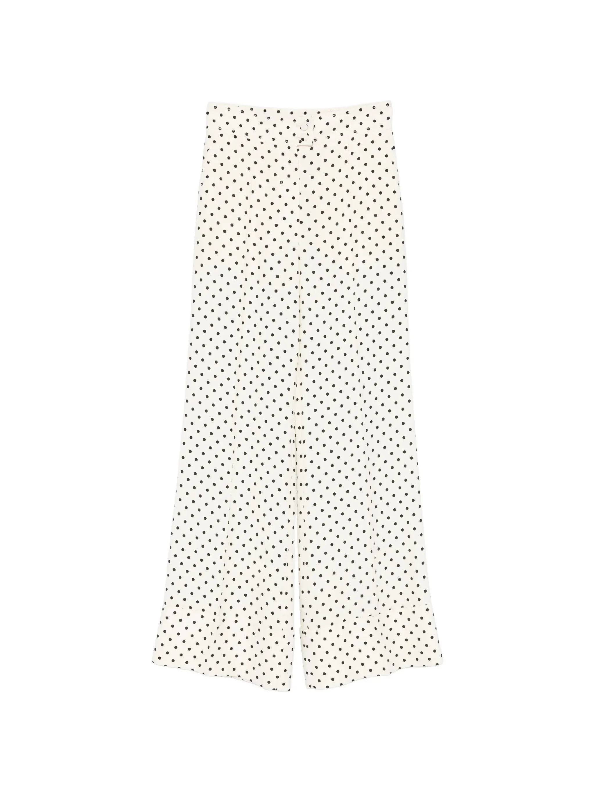 polka-dot wide-leg trousers - 1