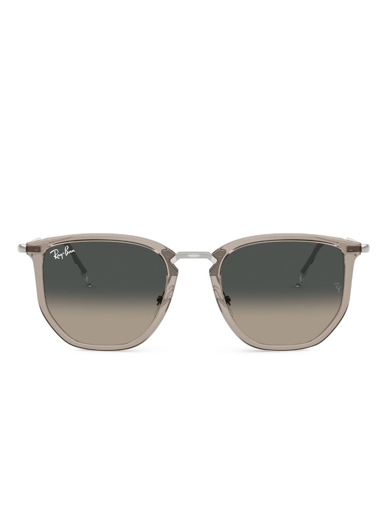 geometric-frame sunglasses 1
