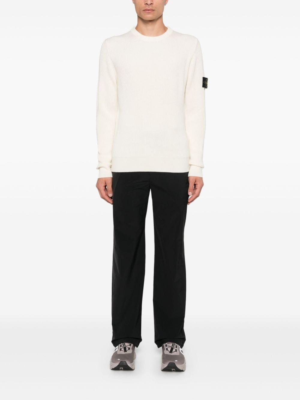 Compass-badge sweater - 2