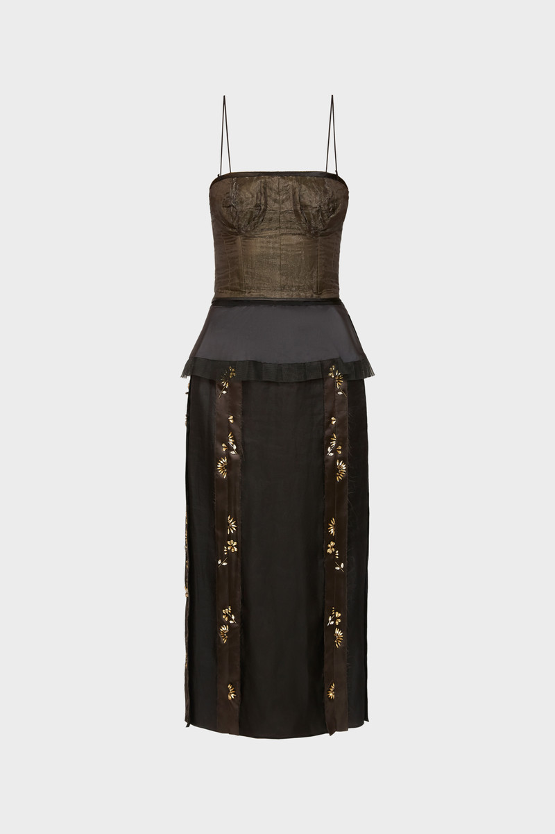 Décortiqué silk dress 1