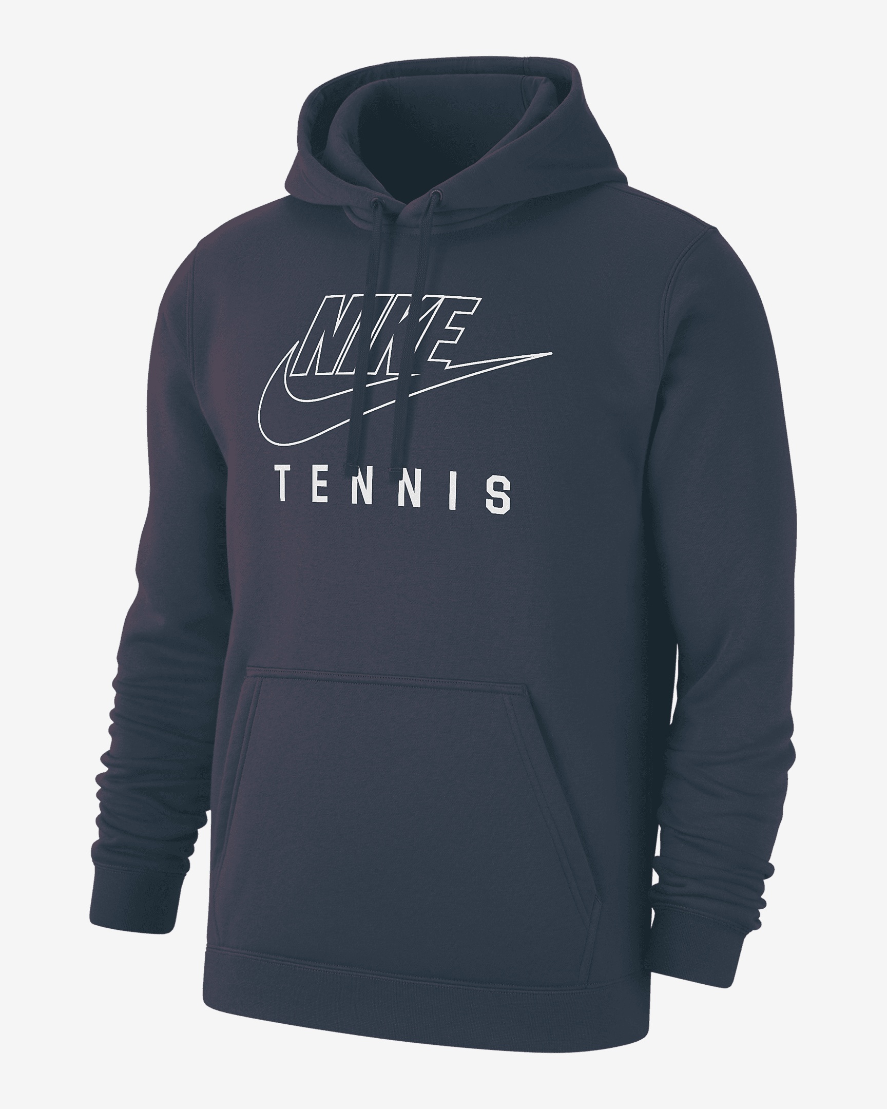 Nike Swoosh Club Fleece Men's Tennis Pullover Hoodie - 1