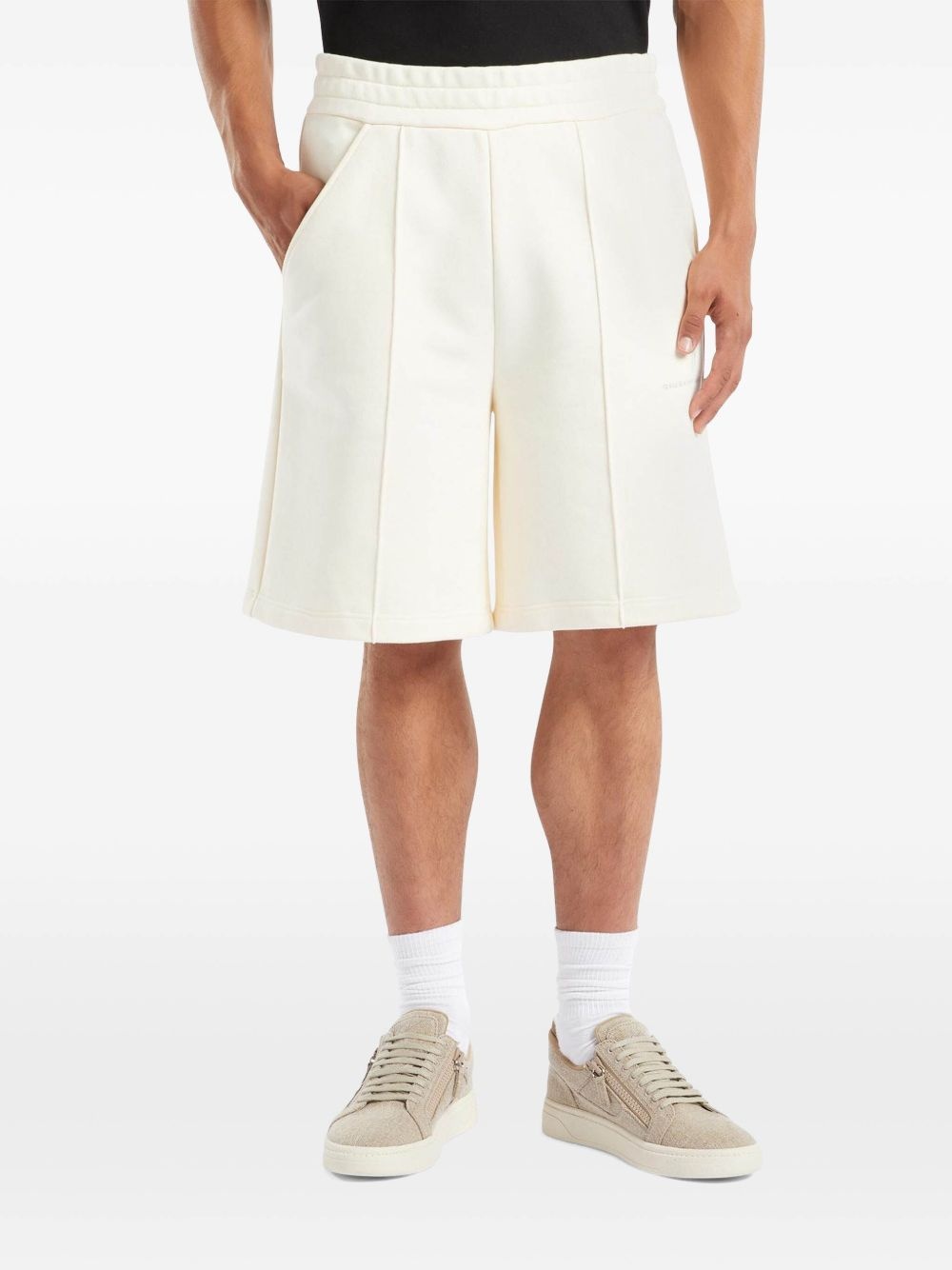 logo-embroidered shorts - 3