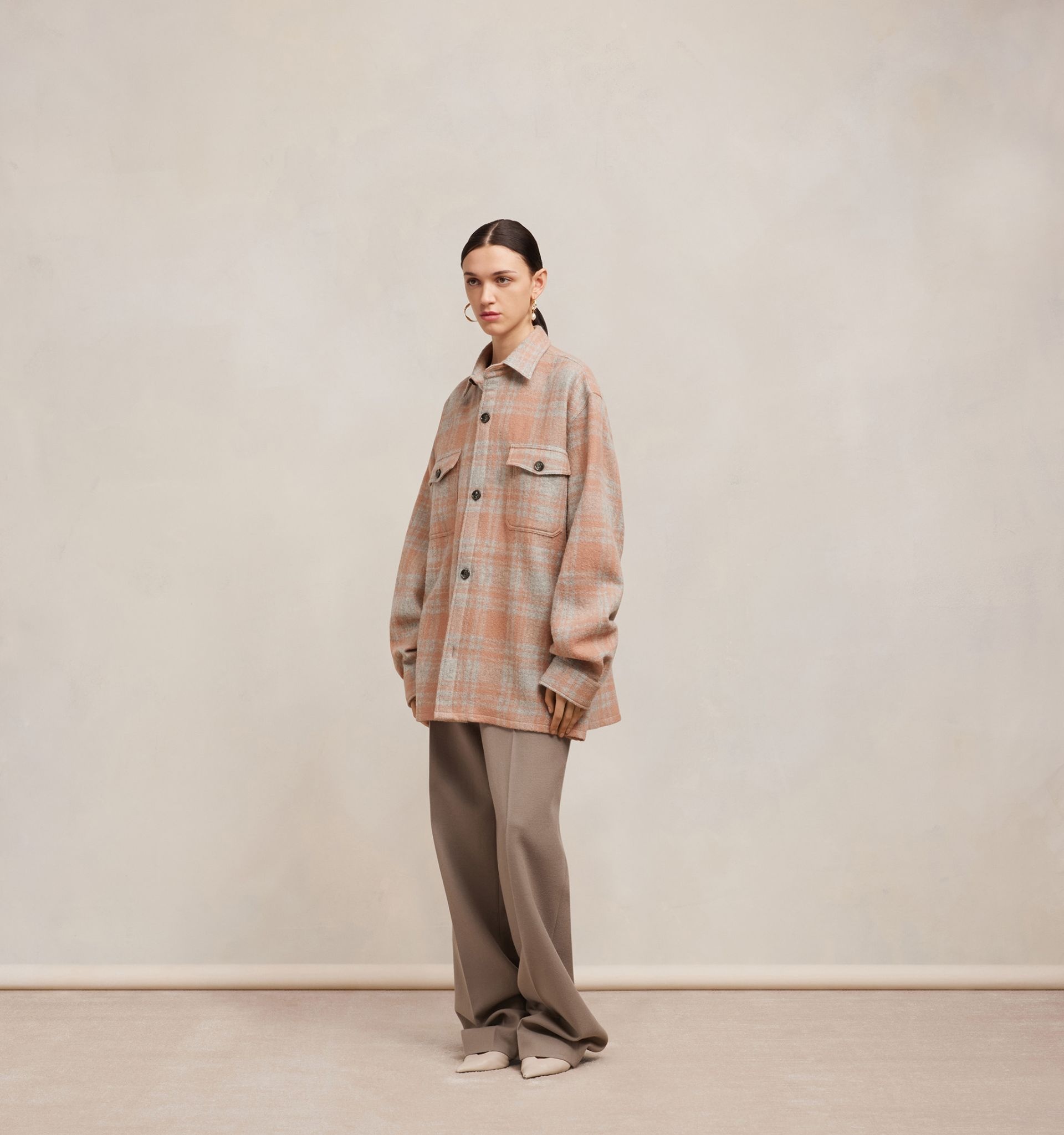 Oversize Overshirt With Chest Pockets - 5