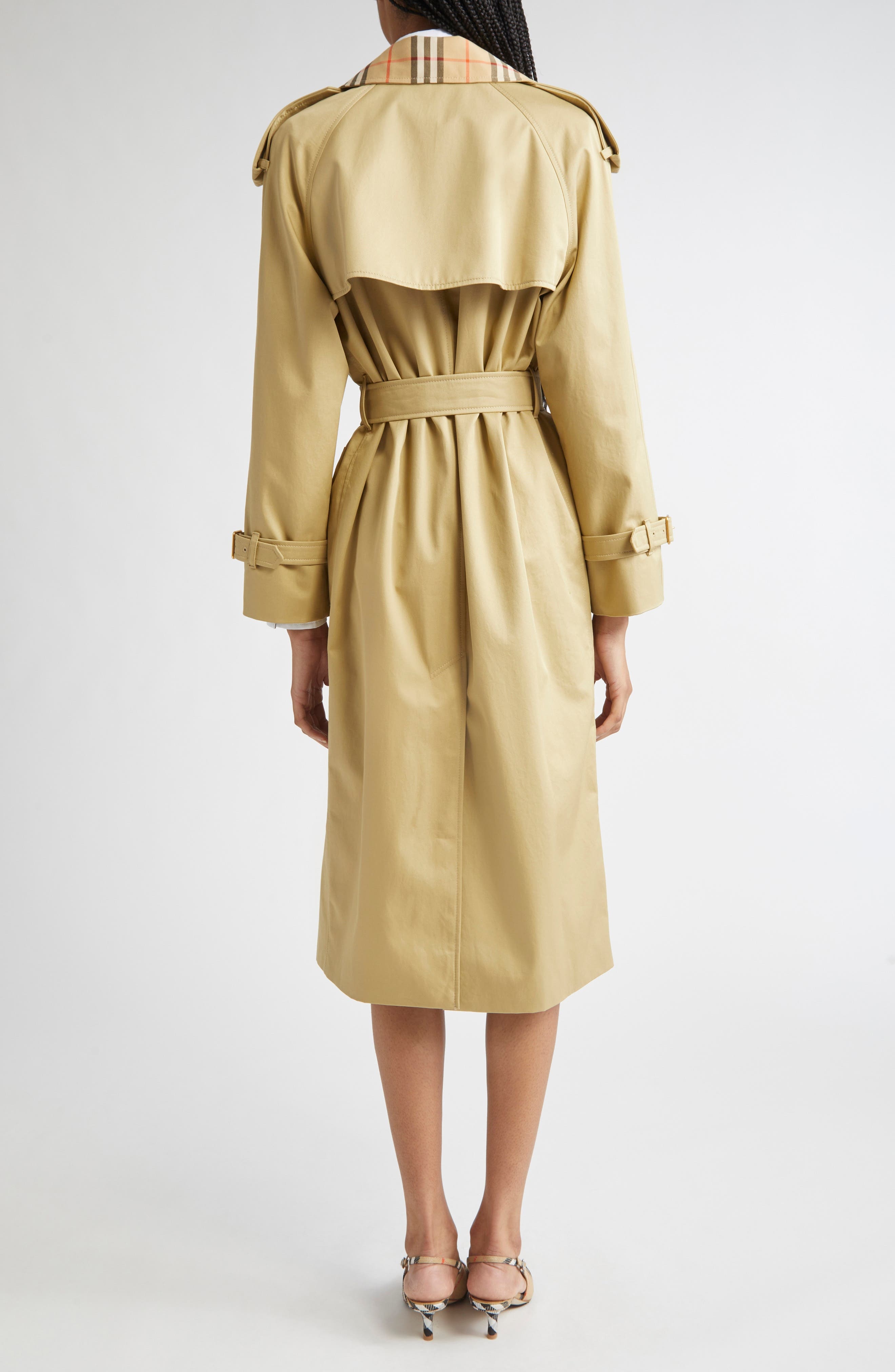 burberry Castleford Check Collar Water Resistant Gabardine Trench Coat in Hamper at Nordstrom - 2