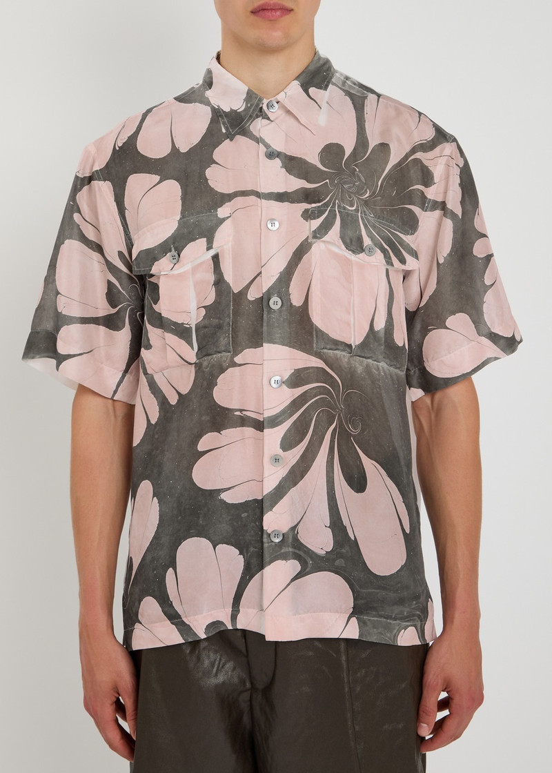 Dries Van Noten Dries Van Noten Cass Floral-printed Silk Shirt outlook