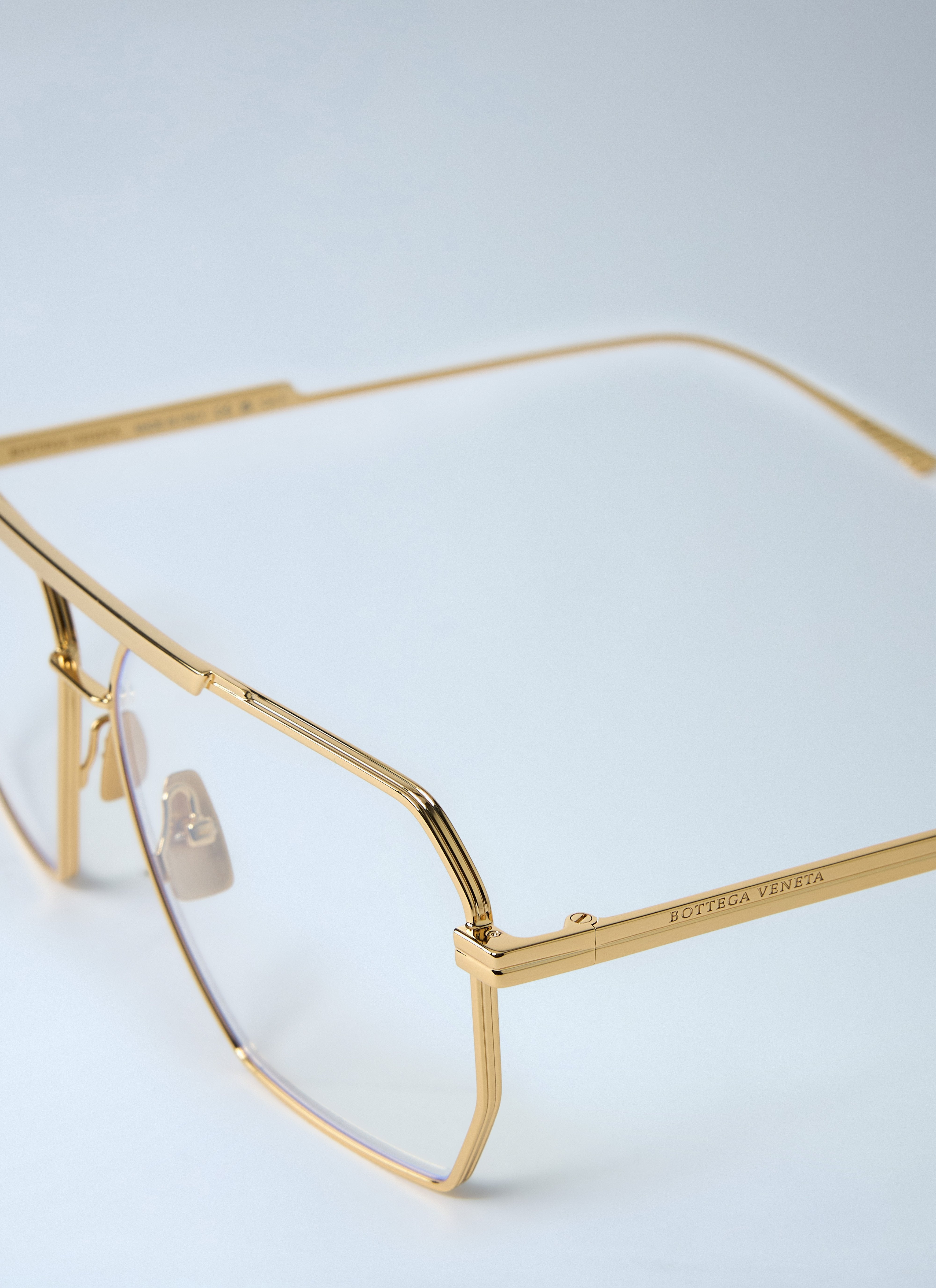 Bottega Veneta Men Classic Aviator Glasses - 4