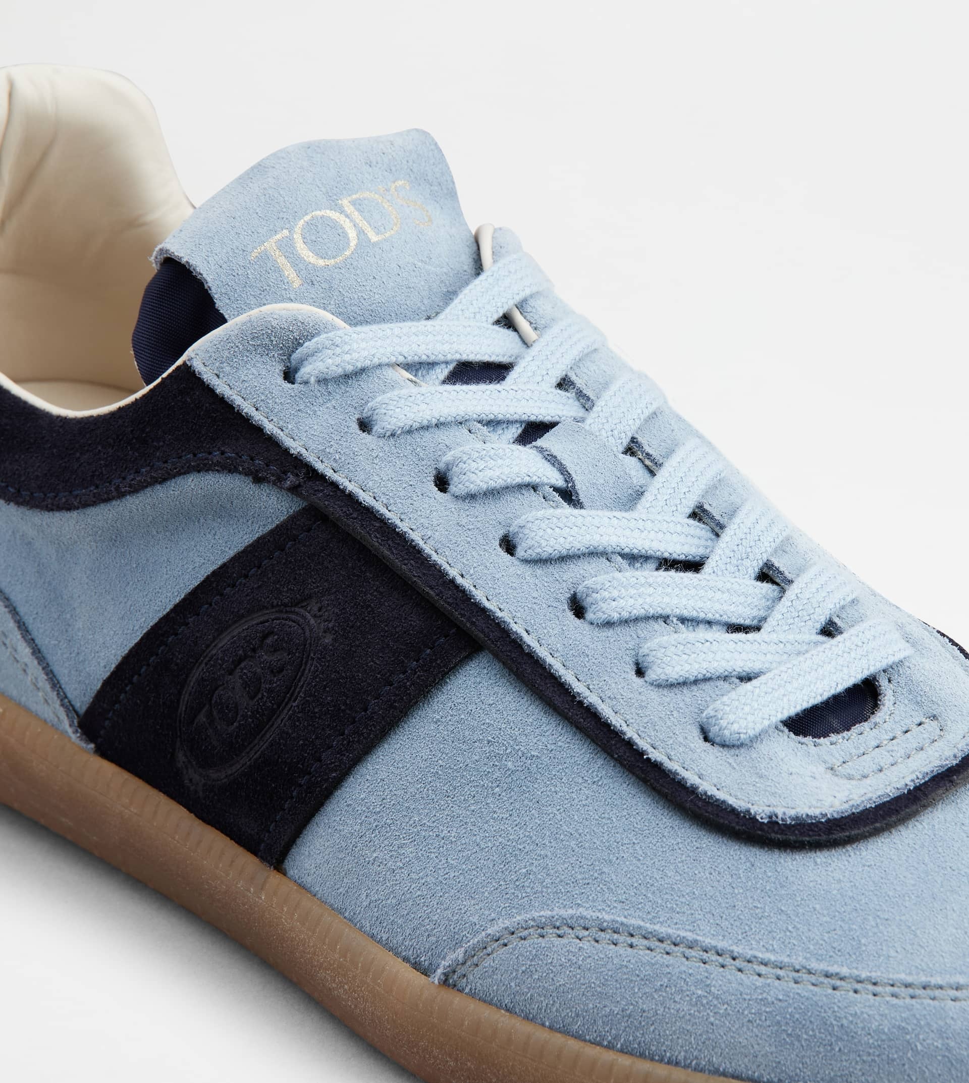 TOD'S TABS SNEAKERS IN SUEDE - LIGHT BLUE, BLUE - 5
