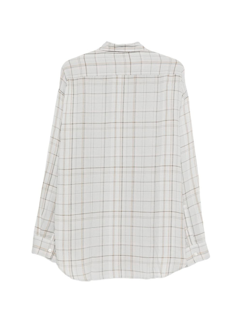 Acne Studios checked embroidered shirt outlook