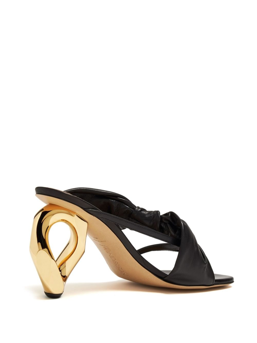 95mm chain-heel mules - 3