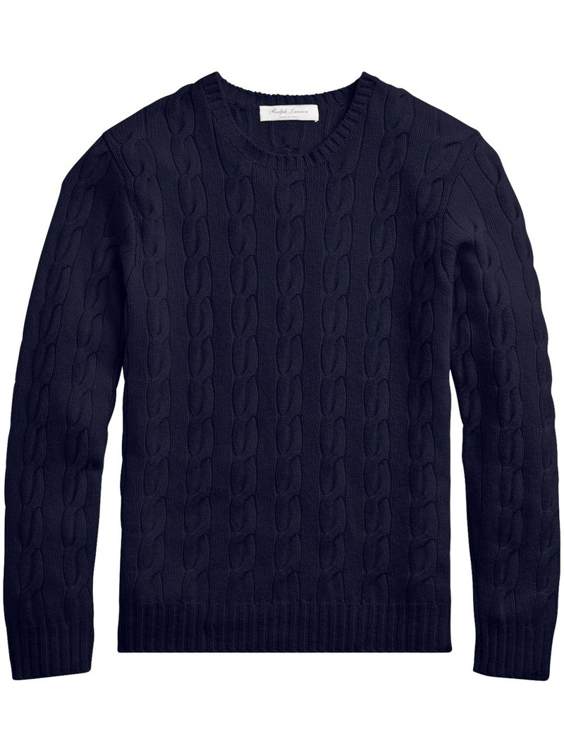 cable-knit cashmere sweater 1