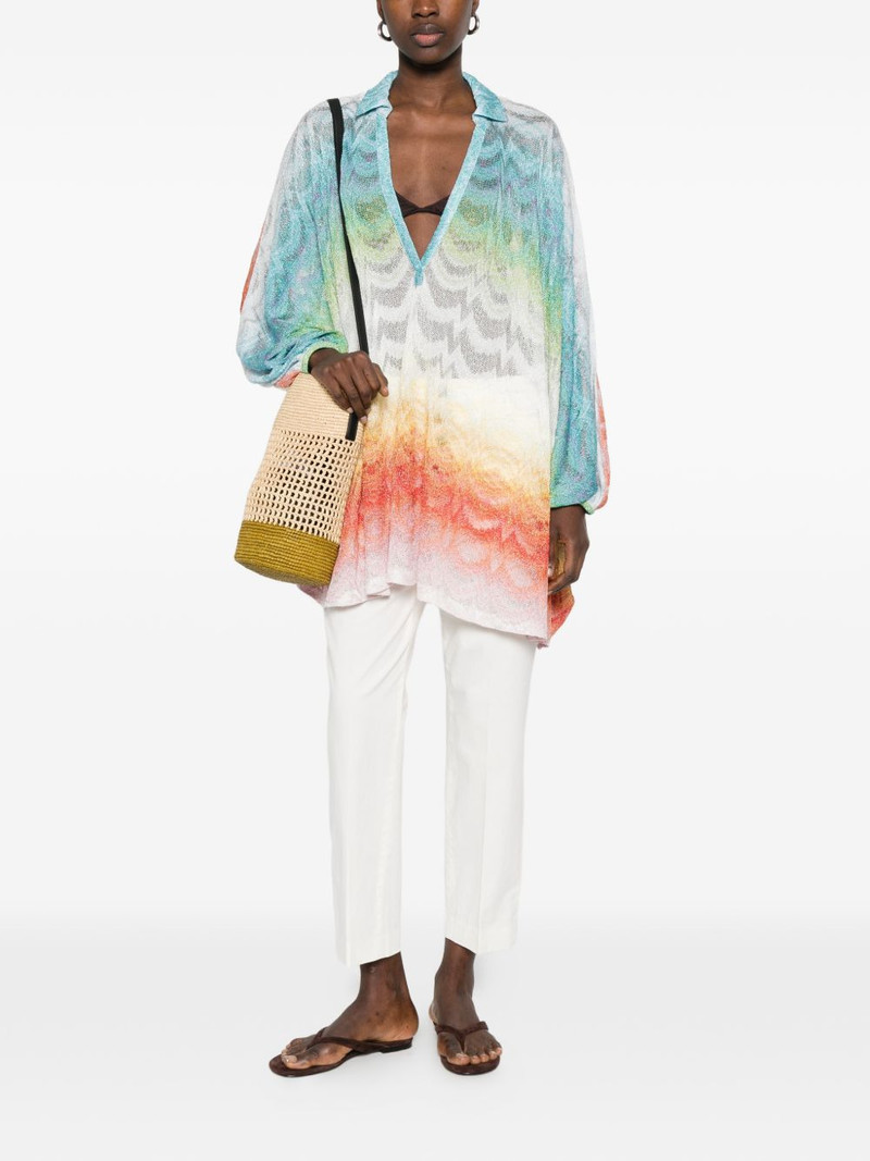 Missoni V-neck patterned beach cover-up outlook