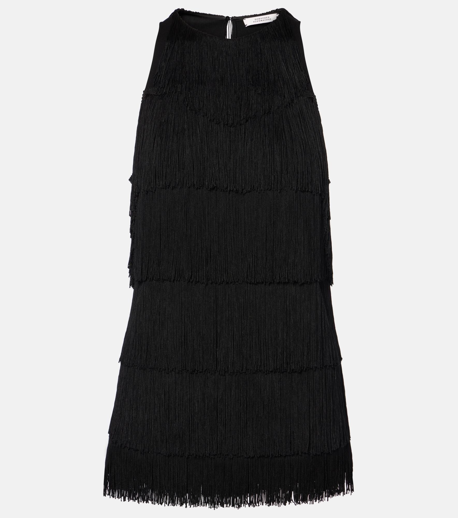 Emotional Essence II fringed jersey top - 1