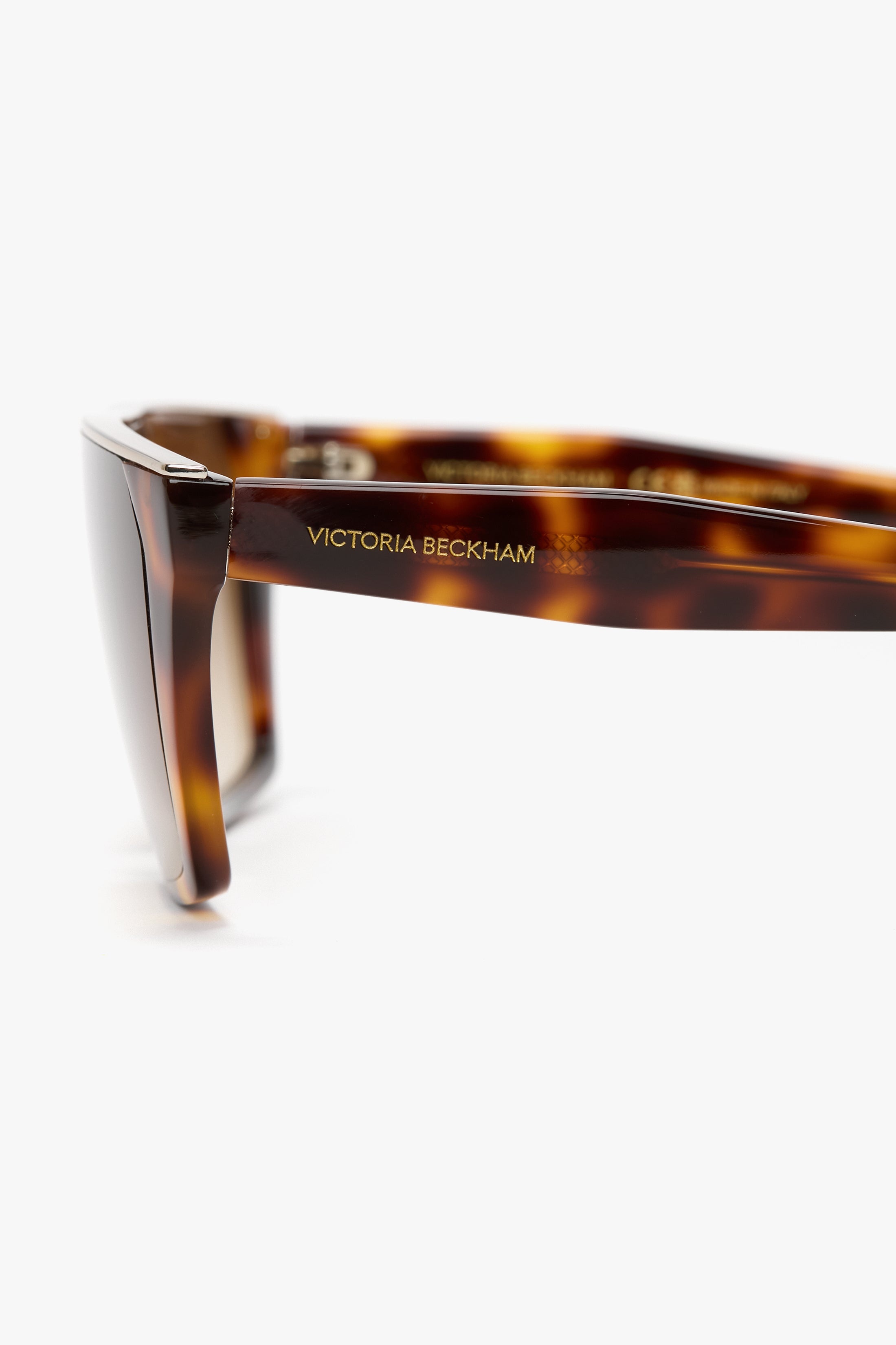 Flat Top Visor Sunglasses In Tortoise - 5