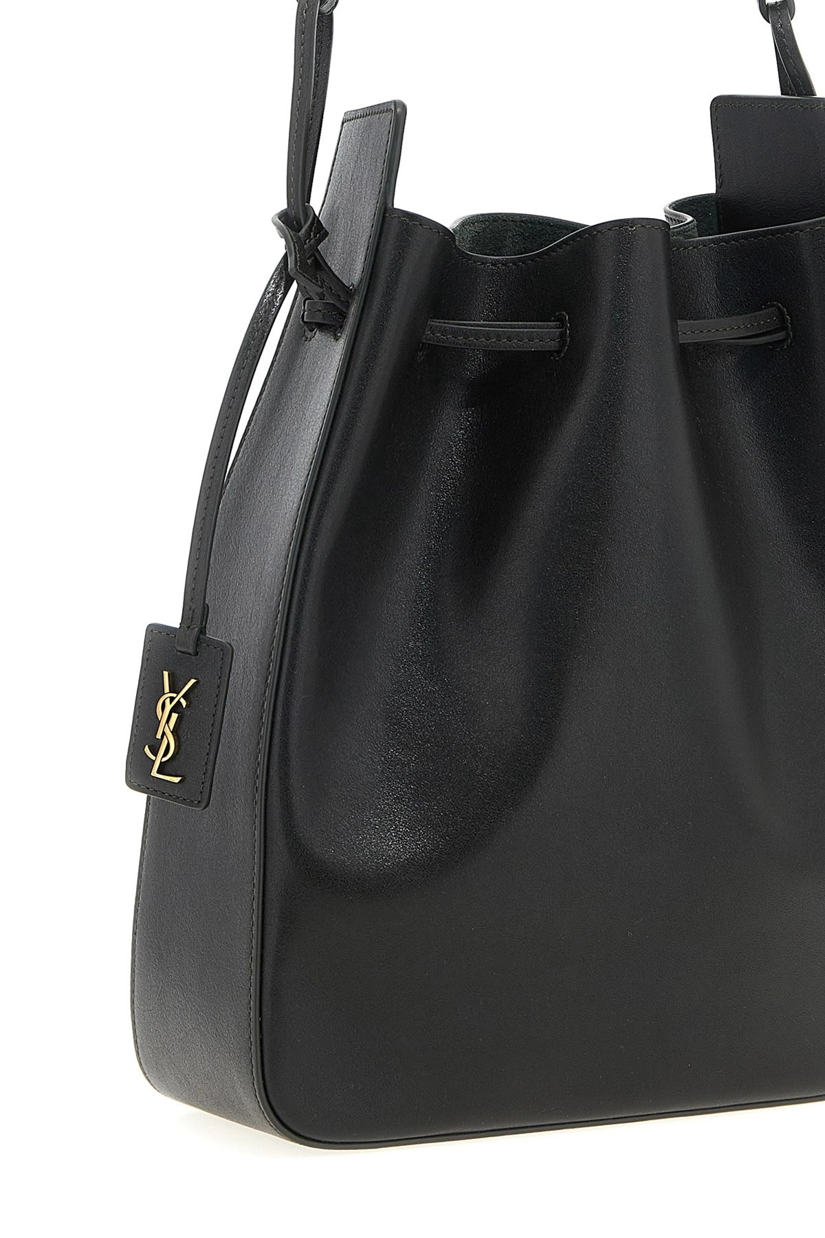 Large leather bucket bag - 4