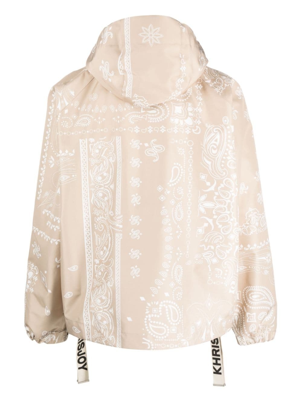 paisley-embroidery hooded jacket - 2