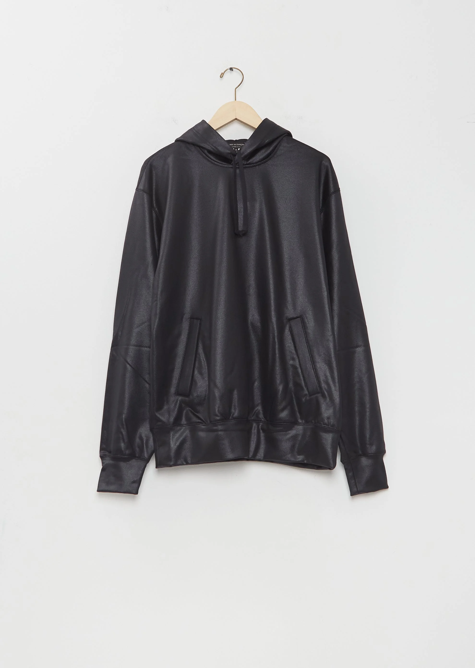 Cotton Backpile Gloss Finish Hoodie - 1
