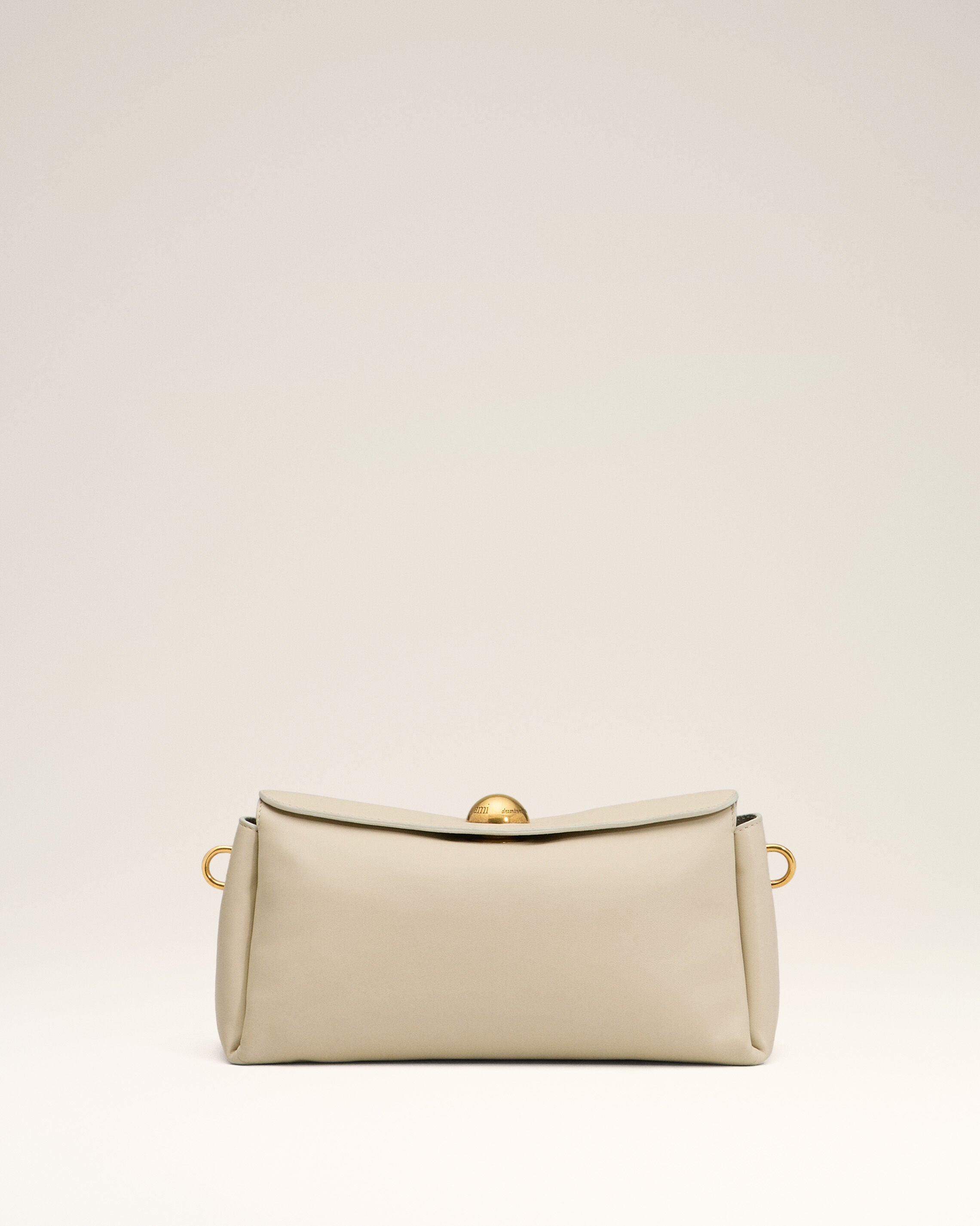 BEIGE LEATHER CARROUSEL BAG - 2