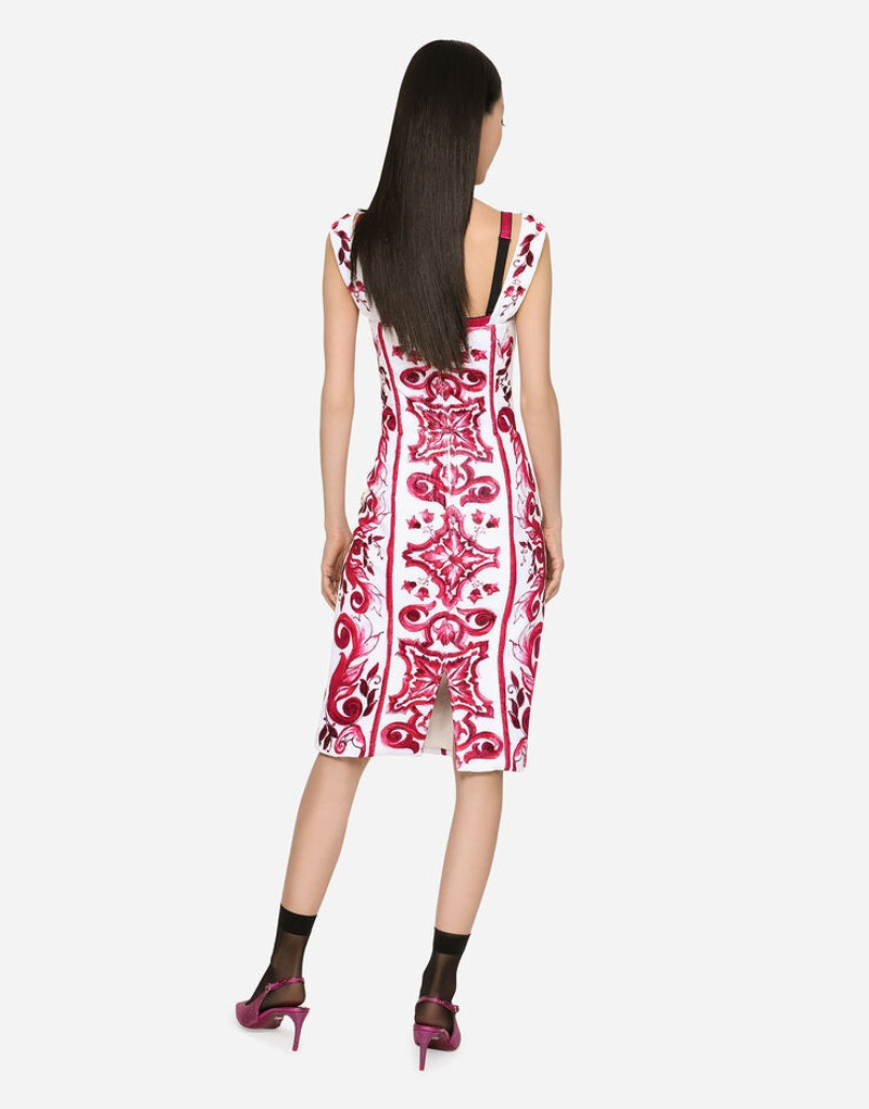 Majolica-print terrycloth midi dress 3
