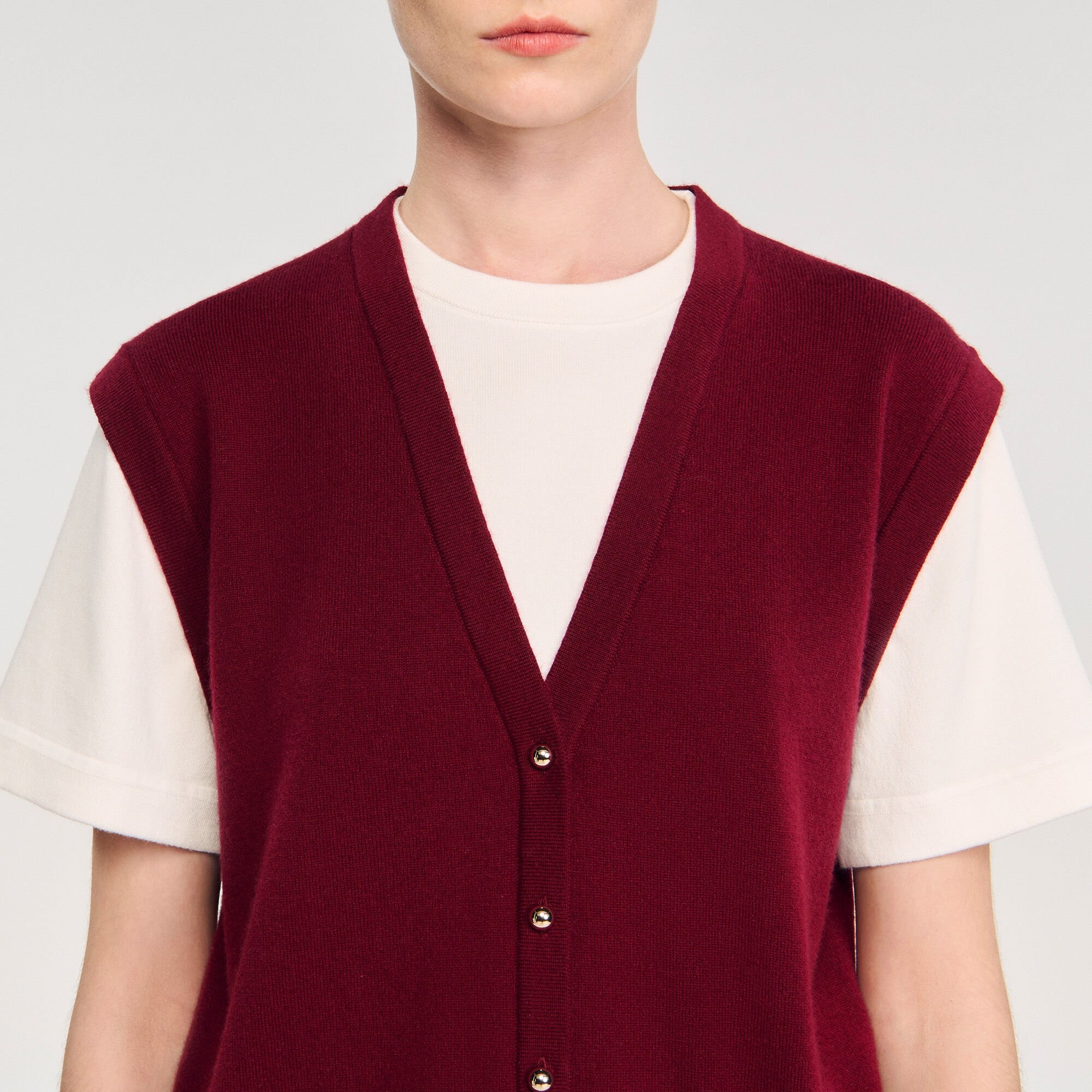 TWO-TONE WOOL AND CASHMERE SWEATER - 3