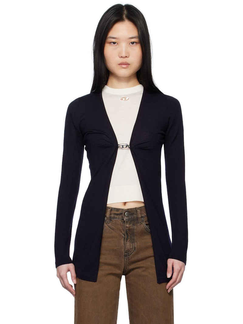 Navy M-Pierry-Long Cardigan 1
