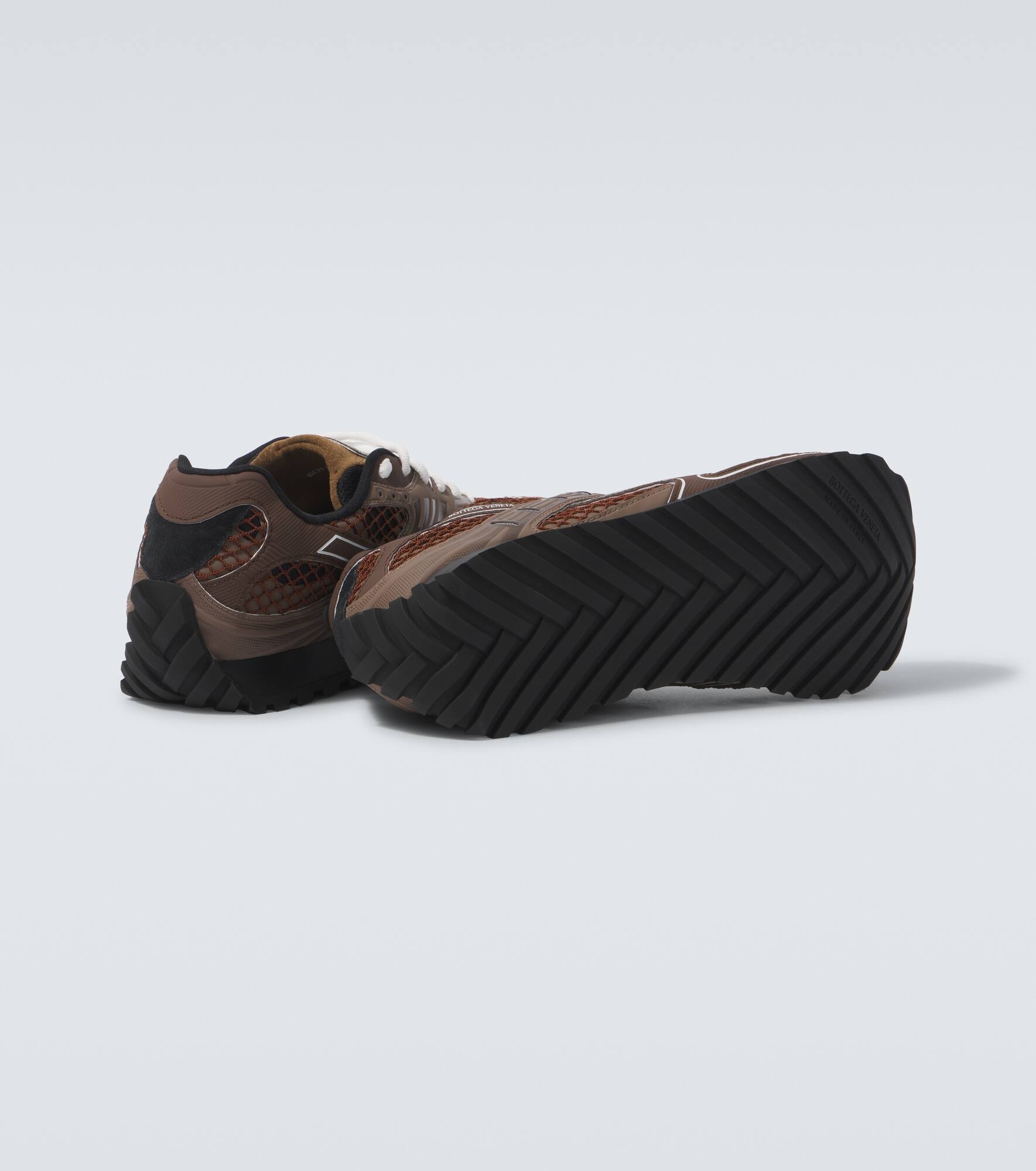 Orbit suede-trimmed mesh sneakers - 7