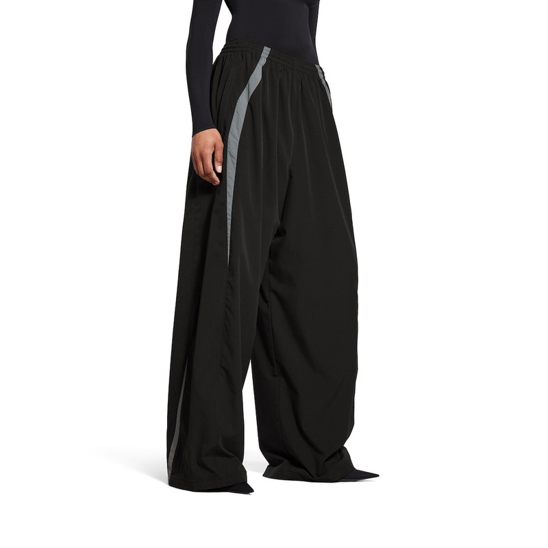 Men's Large Tracksuit Pants in Black/grey 5