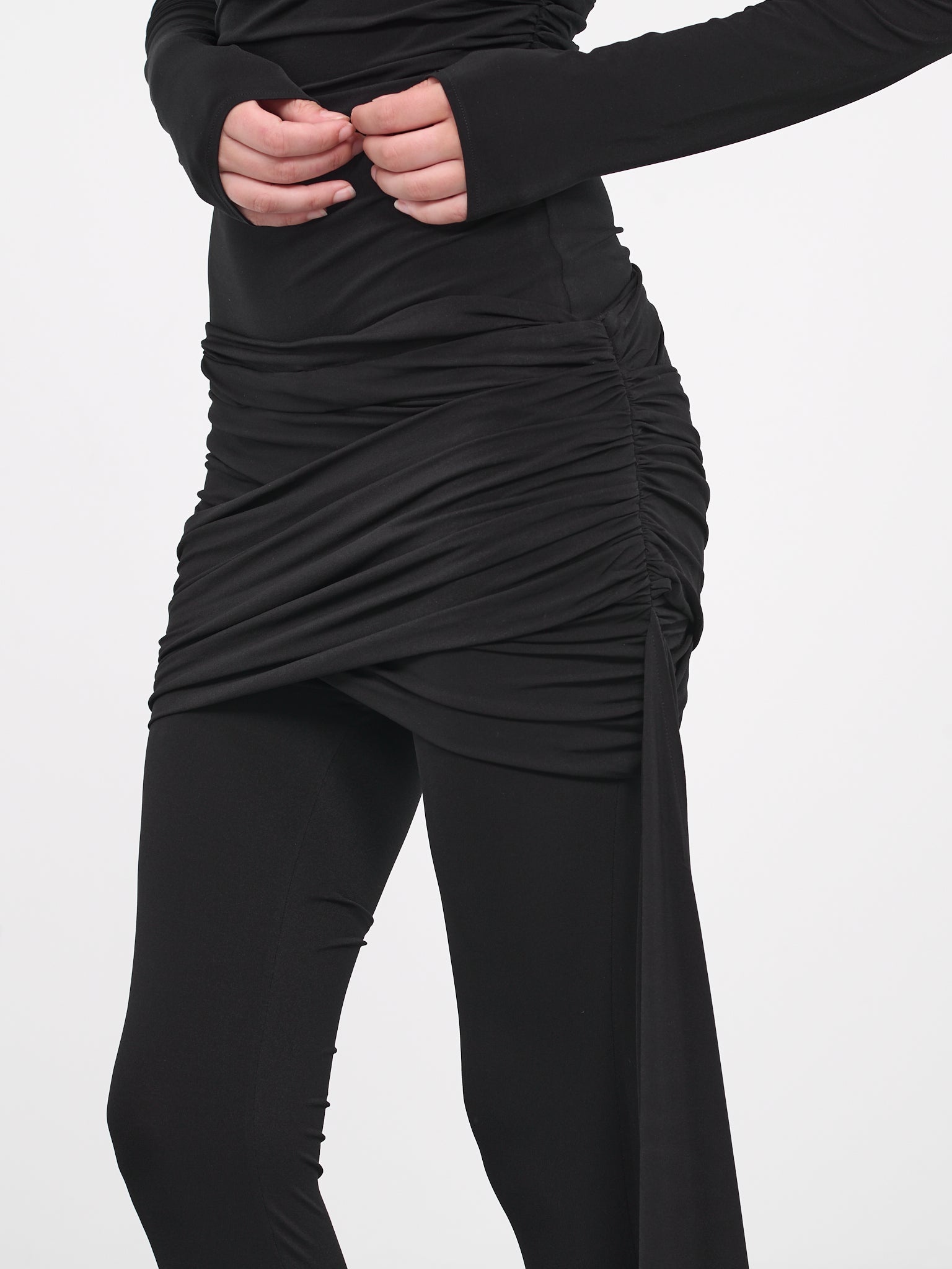 Sash Detail Jersey Leggings - 5