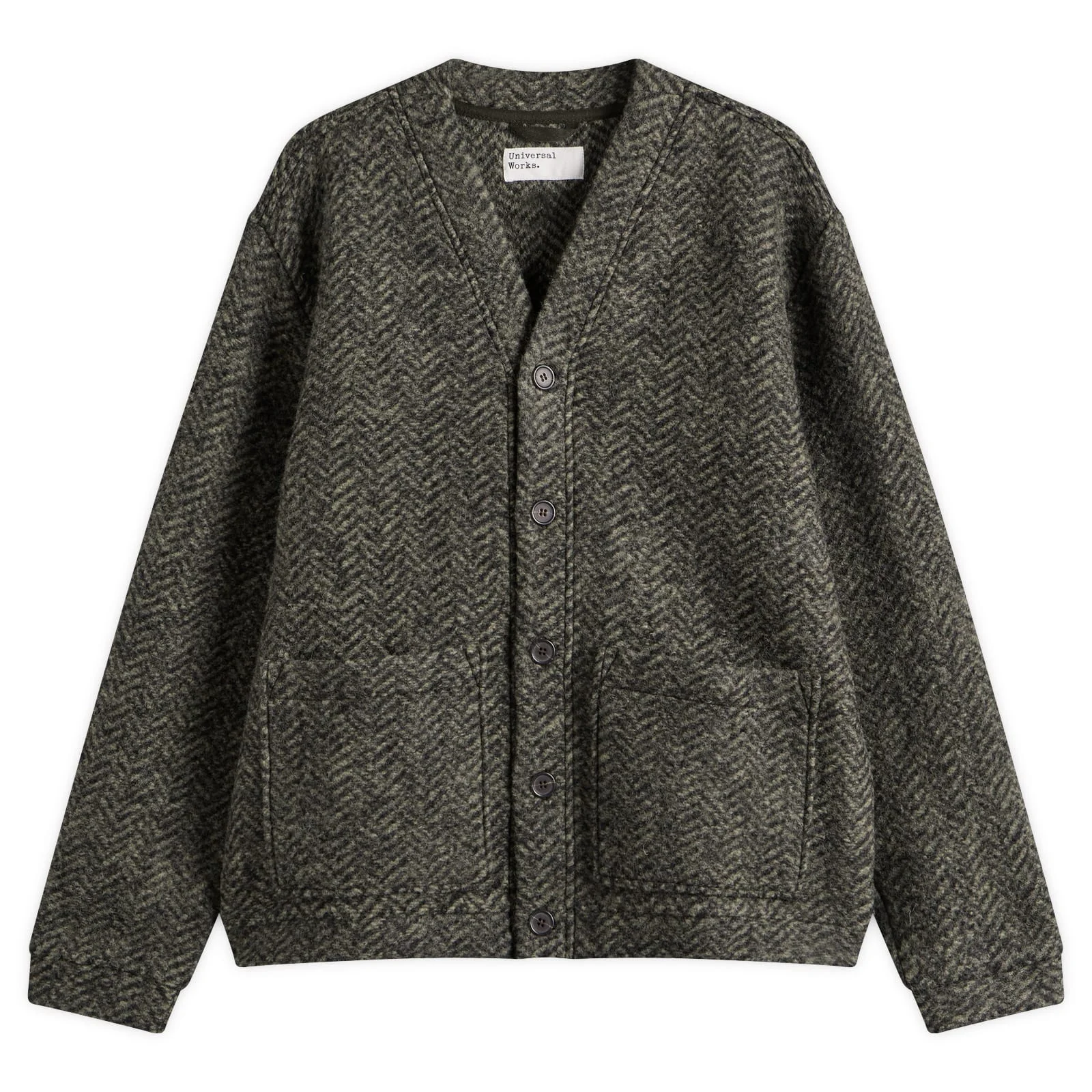 Universal Works Raven Fleece Advance Cardigan - 1