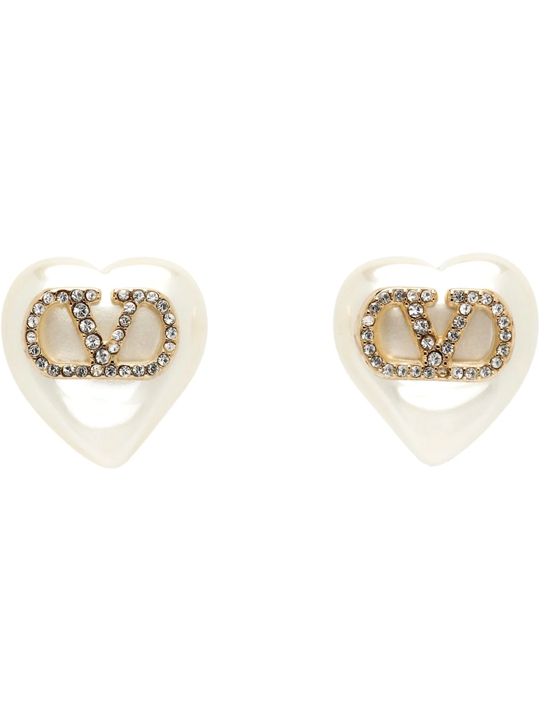 VLogo Signature Faux-Pearl Earrings - 1