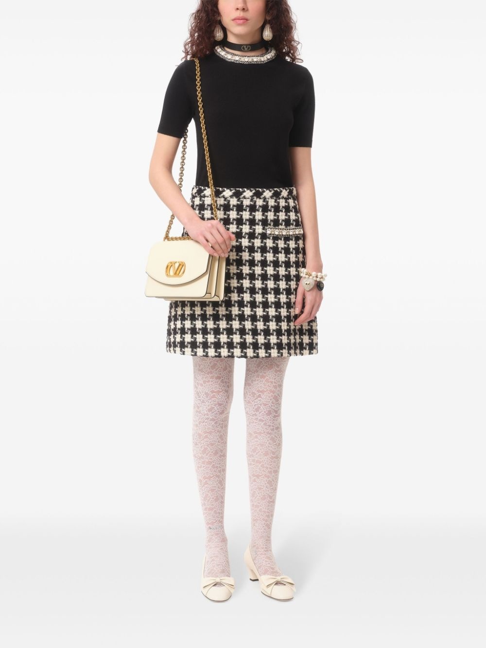 embroidered wool top - 2